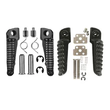 Motocicleta frente traseiro apoio para os pés pé pegs para kawasaki ninja 250 z750 z800 z1000 sx er6f er6n ZX-6R 636 ZX-9R ZX-10R ZX-12R ZX-1(China)