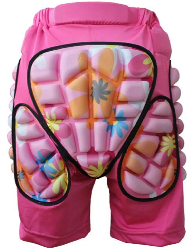 ارتفعت الأطفال البالغين chsports السراويل الورك واقية أسفل مبطن لل تزلج على الجليد الأسطوانة تزلج على الجليد حماية الورك ص