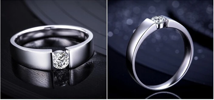 Мужские кольца из серебра 30% пробы с фианитом|jewelry gift|ring jewelrymen wedding |