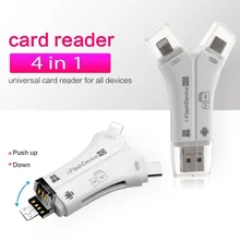 4 in 1 SD Card Reader USB Micro SD&TF Card Reader