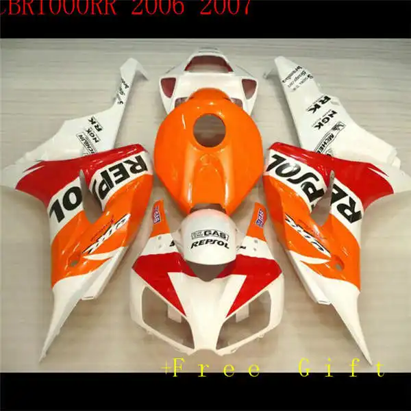 Комплект обтекателей для мотоцикла Nn-для CBR1000RR 06 07 1000RR 2006 2007 АБС-пластик оранжевый