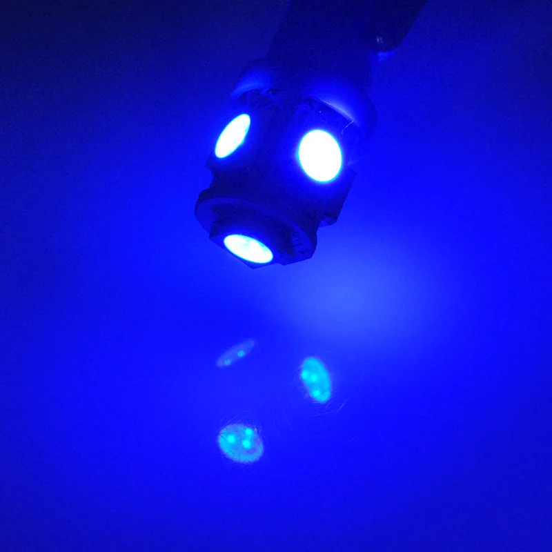 Lcare 10 шт. цветные T10 5 SMD 5050 LED 194 168 W5W Автомобильные Боковые клиновидные задние