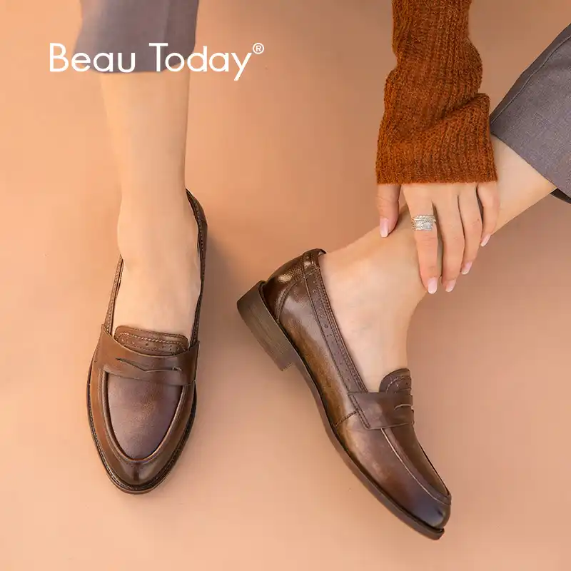 female penny loafers