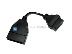 10 шт. оригинальный CableOBD2 OBD2-HUB 9 Pin T кабель с 16pin OBD2 разъемы для легковой автомобиль Автобус Грузовик Авто vechicle кабель сканера