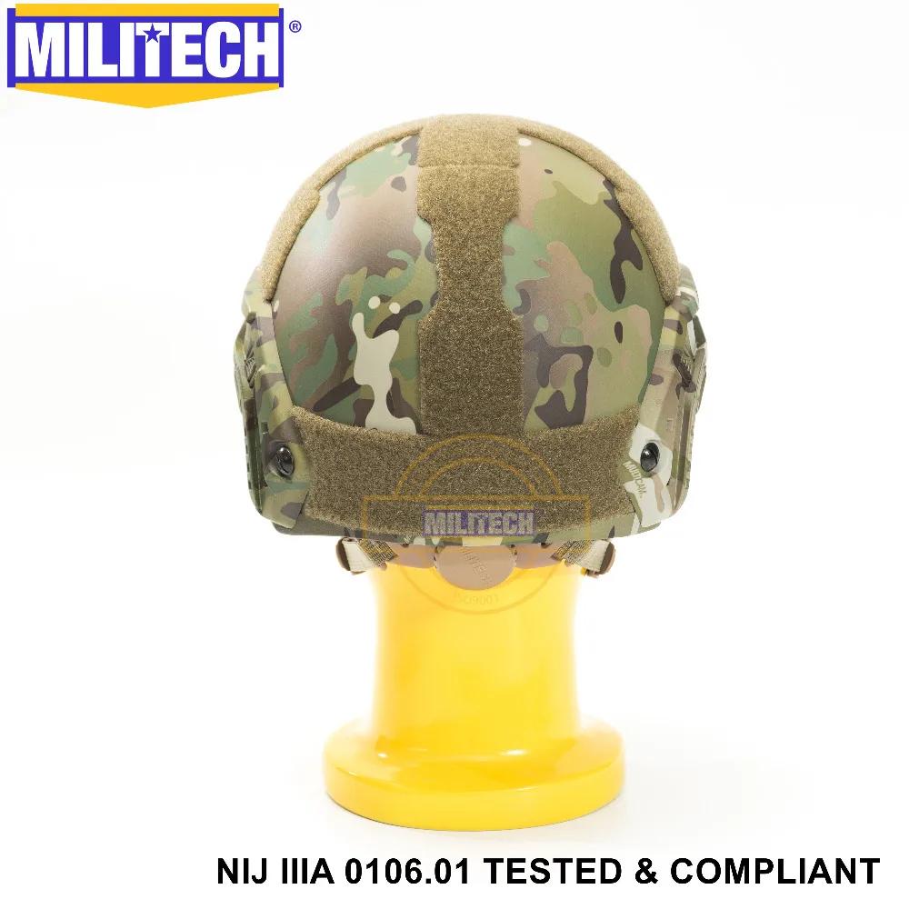 ISO сертифицированный MILITECH Мультикам Lvl IIIA 3A Быстрый высокий XP Cut пуленепробиваемый арамидный баллистический шлем с 5 лет гарантии