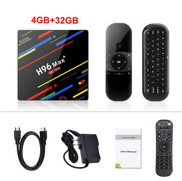 KuWFi телеприставка Android 8,1 Smart tv box 4 Гб Ram 32 ГБ/64 ГБ Rom Rockchip RK3328 4K H.265 USB3.0 2,4 Ghz WiFi IP tv set top Box - Цвет: 4G32G and 057