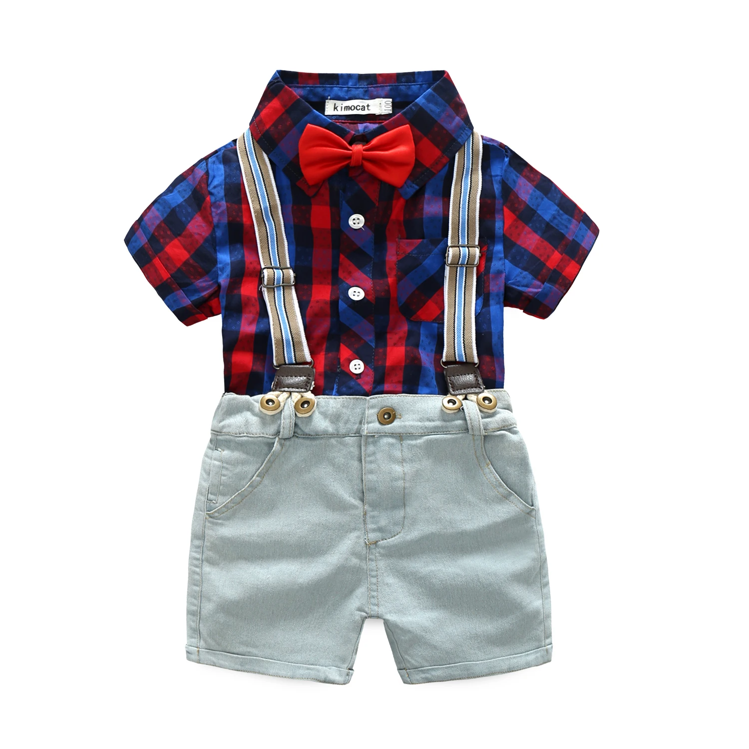 

Kimocat Clothing Set Pants Outfits fashion Baptism Boy Kids 100%Cotton