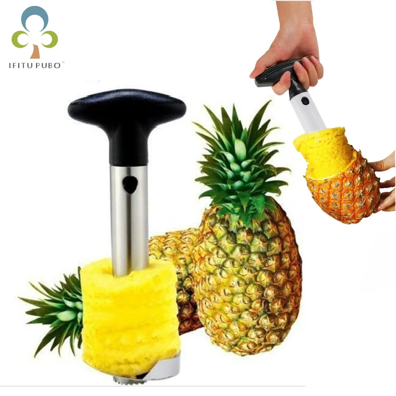 Cortador de abacaxi de frutas, descascador, cortador, cozinha, fácil ferramenta, aço inoxidável ou plástico wyq - Productos do TikTok que valem a pena comprar