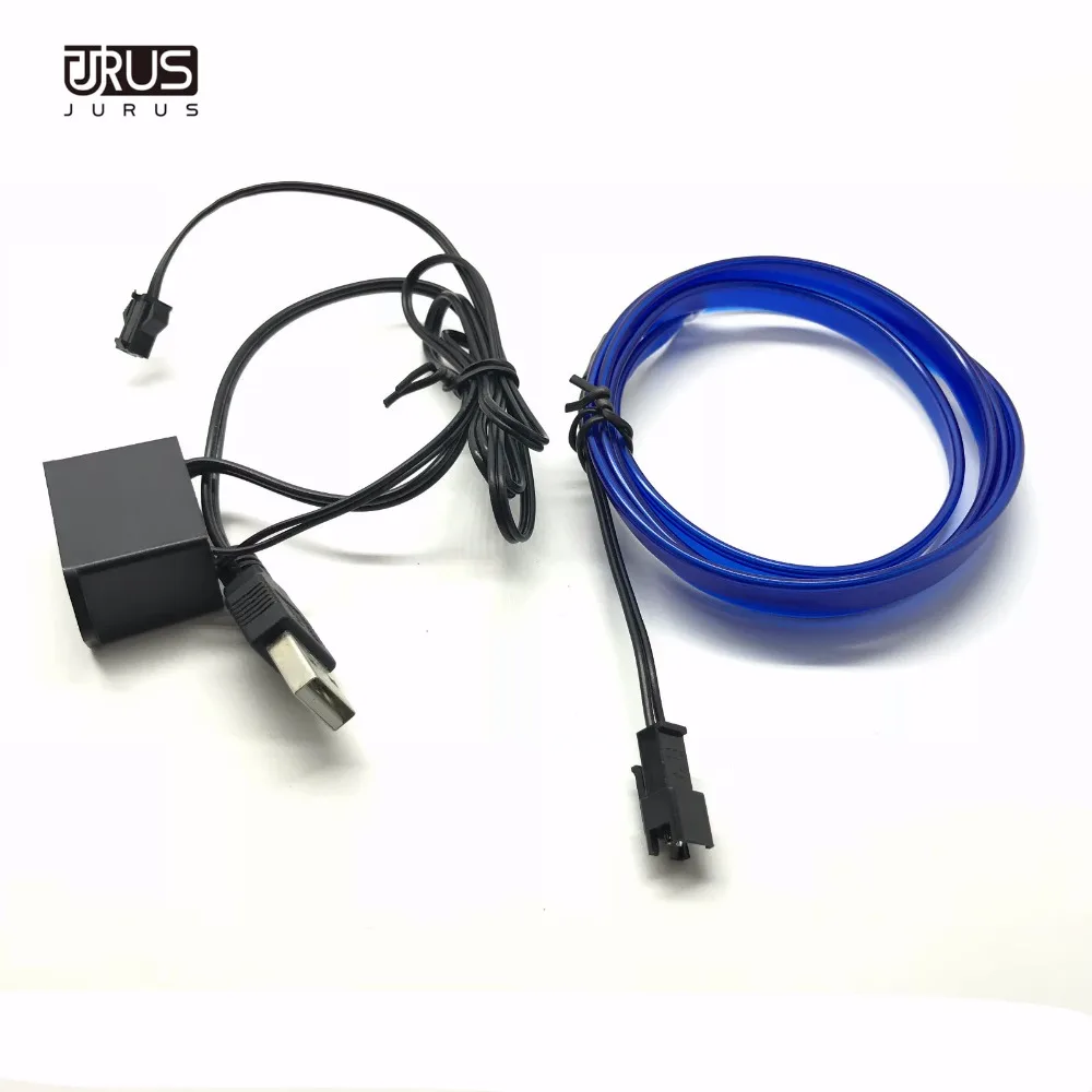 Автомобильное украшение JURUS 1 метр USB интерьерная подсветка электрический провод