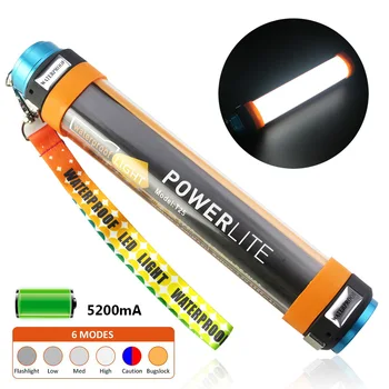

USB Rechargeable Flashlight IP68 Waterproof LED Lights Portable lantern Flashlights Multi-functional Hanging Magnetic lamp HB