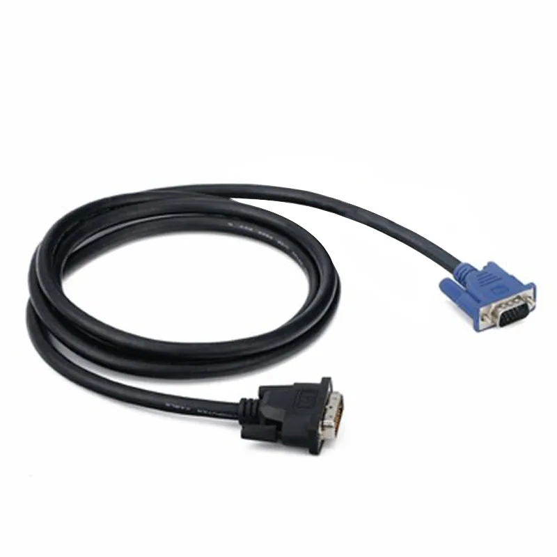 

DVI to VGA cable DVI-I Dual Link male 24+5 to VGA Male M/M Video Cable HSJ-19