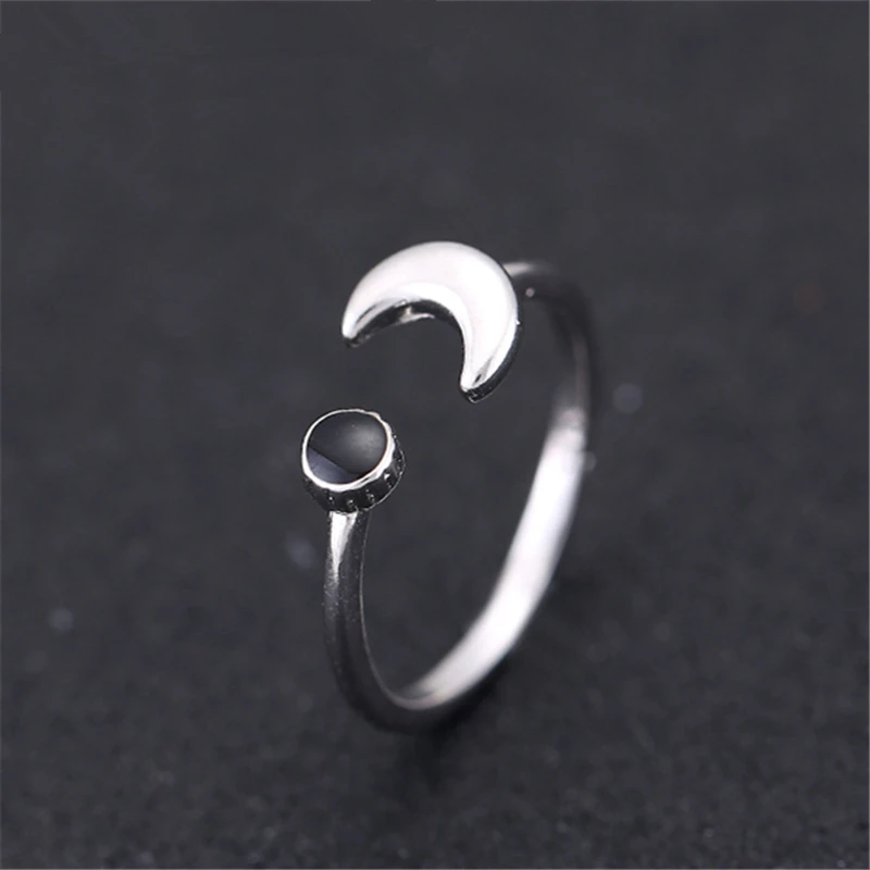 

Wholesale New Fashion Jewelry 925 Sterling Silver White Moon Rings For Women Prevent Allergy Sterling-silver Wedding Gifts