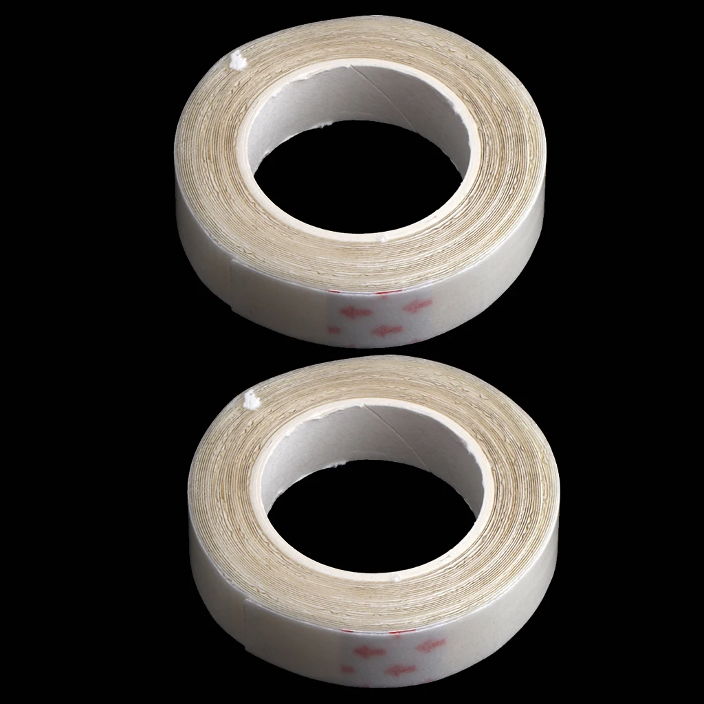 2pcs Wig Support Tape Waterproof Strong Adhesive Double Sided Wig Hair System Tapes Rolls
