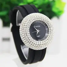 2017 new Fashion Brand Shinning women Watches silicone bracelet small dial Wristwatch Quartz watch women horloge