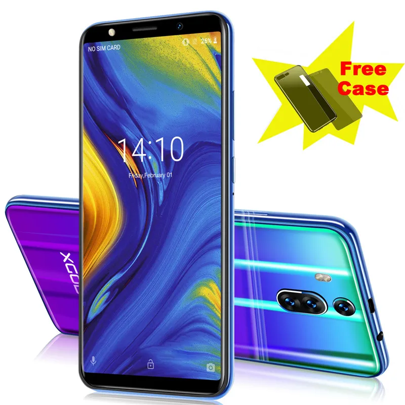 XGODY New celular 3G 1GB RAM 8GB ROM Mobile Phone 6 Inch 18:9 Full Screen Smartphone Android 8.1 2800mAh Mate RS Telefone