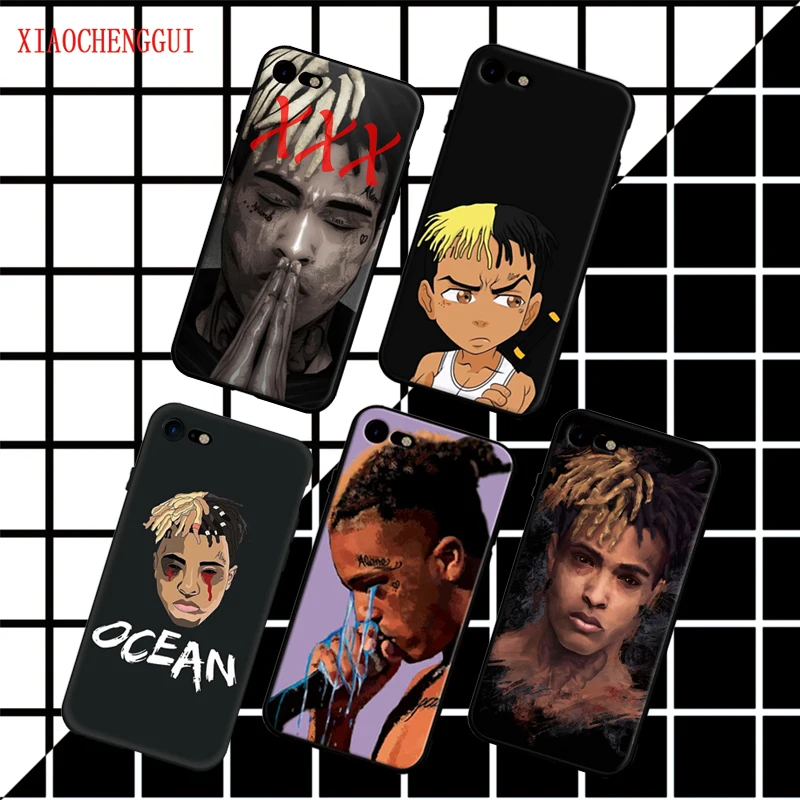

For iphone 7 case Xxxtentacion High quality black soft silicone Case Cover For Apple iPhone 8 7 X 6 Plus 5 5S SE Phone Cases