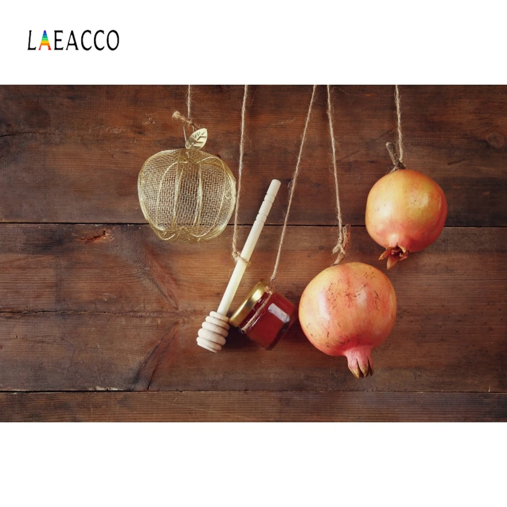 

Laeacco Happy Rosh Hashanah Apple Honey Wall Portrait Photography Backgrounds Customized Photographic Backdrops For Photo Studio