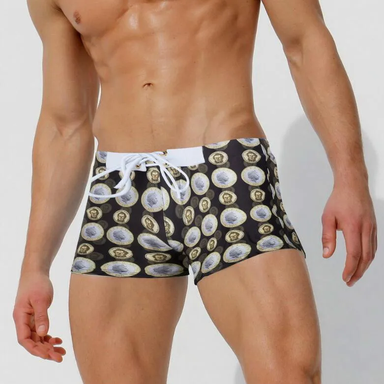 Austinbem Swimwear Men Swimming Shorts For Men Bathing Suit Zwembroek