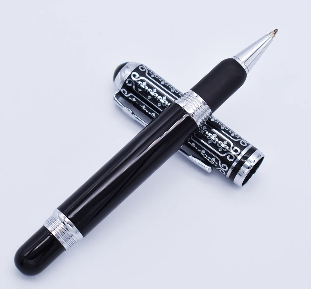 Шариковая ручка Duke 669 красивая черная для письма с цветочным рисунком бизнеса