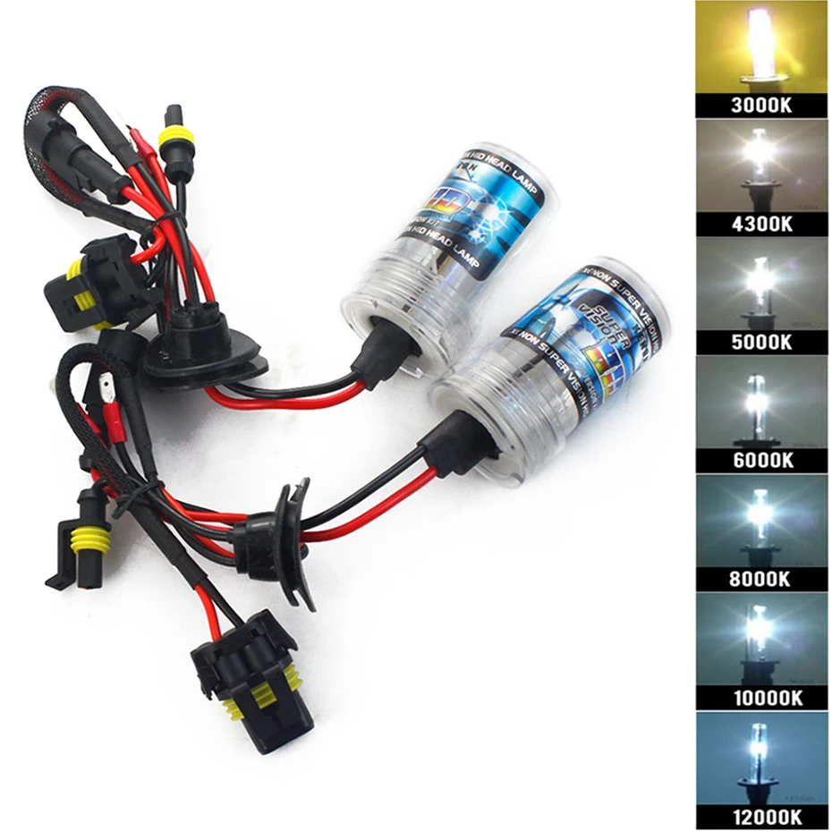

2pcs 12V 55W Xenon H7 HID Conversion Kit H1 H3 H11 H4 Bulb Auto Car Headlight Lamp 3000k 4300k 5000K 6000k 8000K 1000k 12000K
