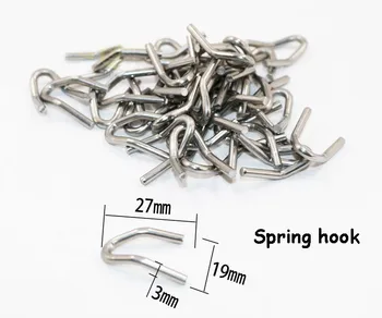

6 pcs Motorcycle accessories modified exhaust pipe stainless steel spring hook large displacement enhanced
