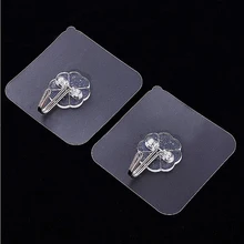 10 шт./лот настенные крючки сильная прозрачная присоска компактная Вешалка водонепроницаемый клей для кухни ванной обои