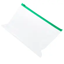 PPYY-20 шт. зеленый прозрачный Размеры A5 Бумага бегунок на молнии Застежка папки сумки для файлов