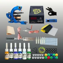 Стартовый набор татуировки 8 обмоток катушки татуировки машинка для татуировок 6 шт./компл. чернил Захваты для иглы Советы Электропитание начинающих тату татуировки Поставки