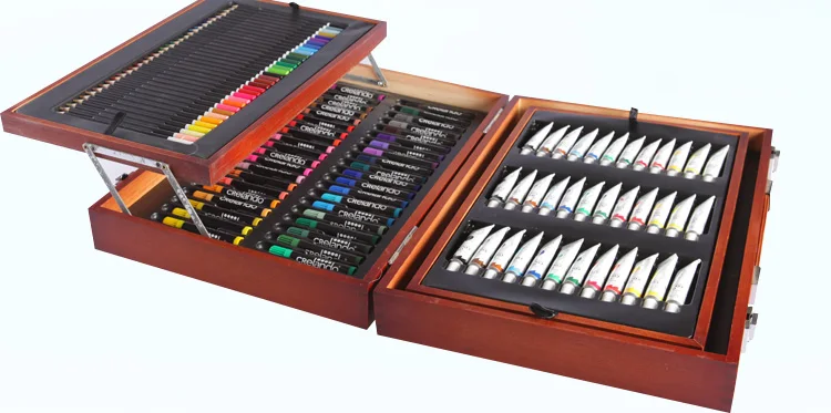 

608-Free shipping / 174 New Products /Children's Painting Tool Kit / art supplies brush box / watercolor crayon drawing pen gift