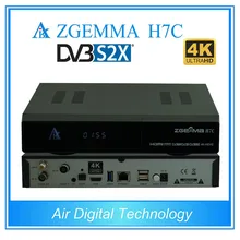 5 шт./лот zgemma h7c 4k спутниковый ТВ приемник dvb s2x/s2+ двойной dvb t2& dvb c поддержка мульти-поток