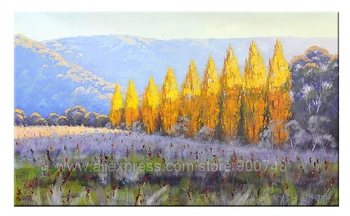 

Huge oil paintingLarge Pastoral Sheep Australian Autumn Landscape Wall Decor Decorative Painting Hotel Art Free Shipping