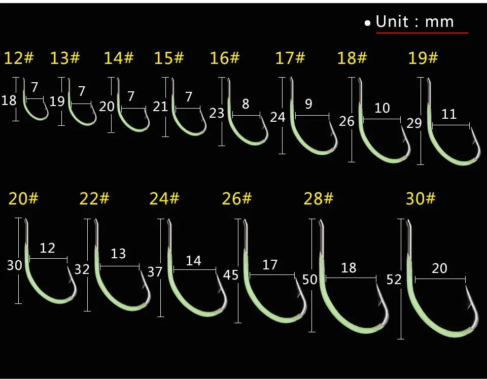 Светящийся рыболовный крючок 12-30# колючие крючки PESCA Рыбная ловля снасти аксессуары рыболовные крючки из высокоуглеродистой стали