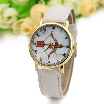 

CMK Bow arrow ShooterFashion Casual Quartz Watch Women Rhinestone Leather Strap Watch Relogios Feminino Birthday Christmas gift