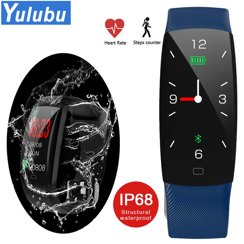 

2019 F64C Color screen Bluetooth Smart Band Bracelet IP68 Waterproof Swim Heart Rate monitor Sport Band For Android IOS PK F07