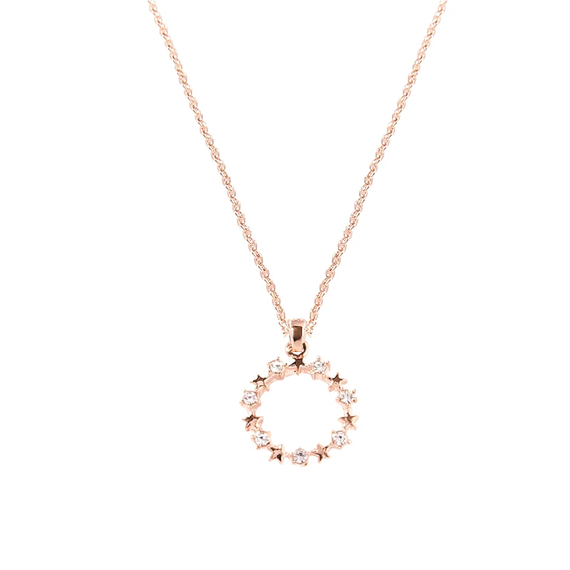 

Jewelry Europe and the United States fashion personality circle pentangle star pendant neck chain ins girls necklace female coll