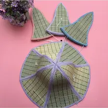 Новинка, летняя дышащая соломенная шляпа, шестисложенная ручная соломенная шляпа, вязаная шляпа, Солнцезащитная шляпа для рыбалки