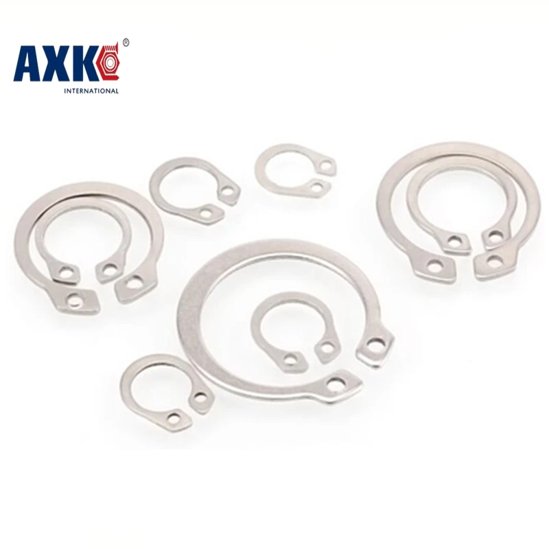

304 Stainless Steel Elastic Retaining Ring 65 Mn Gb893 Hole Circlip M8-m75 Type C Card Spring Card Ring Cylinder Casters