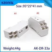 1 шт. 95*41*25 мм szomk Пластиковый корпус для рейки-din пульт управления плх Пластиковый Корпус Пластмассовый корпус прибора для печатной платы