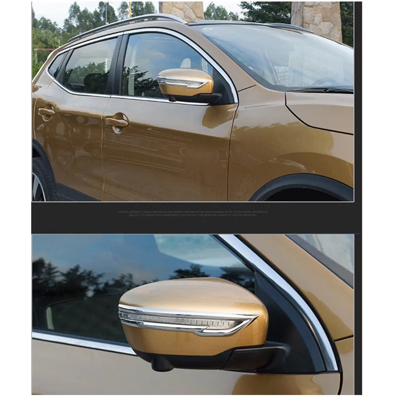 Для 2014 2016 2017 Nissan Qashqai X Trail Murano Rogue Juke боковое зеркало хромированная накладка литья