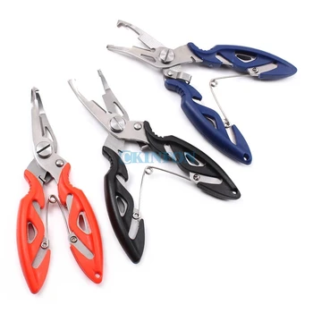 

DHL 50PCS 3 Colors Curved Mouth Fishing Pliers Mini Multi-function Pincers