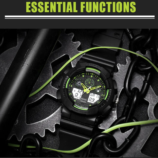 SMAEL Marka zegarek Mężczyźni Sport LED cyfrowy mężczyzna ClockWristwath mężczyźni zegarek Top Marka luksus Relogios męski Montre Homme WS1027 tanie i dobre opinie Quartz Wristwatches 22mm Shock Resistant Stop Watch LED display Auto Date Water Resistant Diver Back Light Chronograph Multiple Time Zone Alarm Luminous Repeater SMAEL Marka zegarek Mężczyźni Sport LED cyfrowy mężczyzna ClockWristwath mężczyźni zegarek Top Marka luksus Relogios męski Montre Homme WS1027 tanie i dobre opinie Quartz Wristwatches 22mm Shock Resistant Stop Watch LED display Auto Date Water Resistant Diver Back Light Chronograph Multiple Time Zone Alarm Luminous Repeater