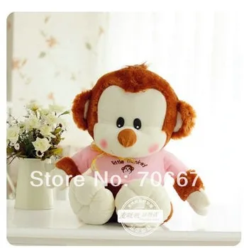 

stuffed animal lovely pink cloth little monkey PP cotton about 45cm monkey plush toy doll gift t535