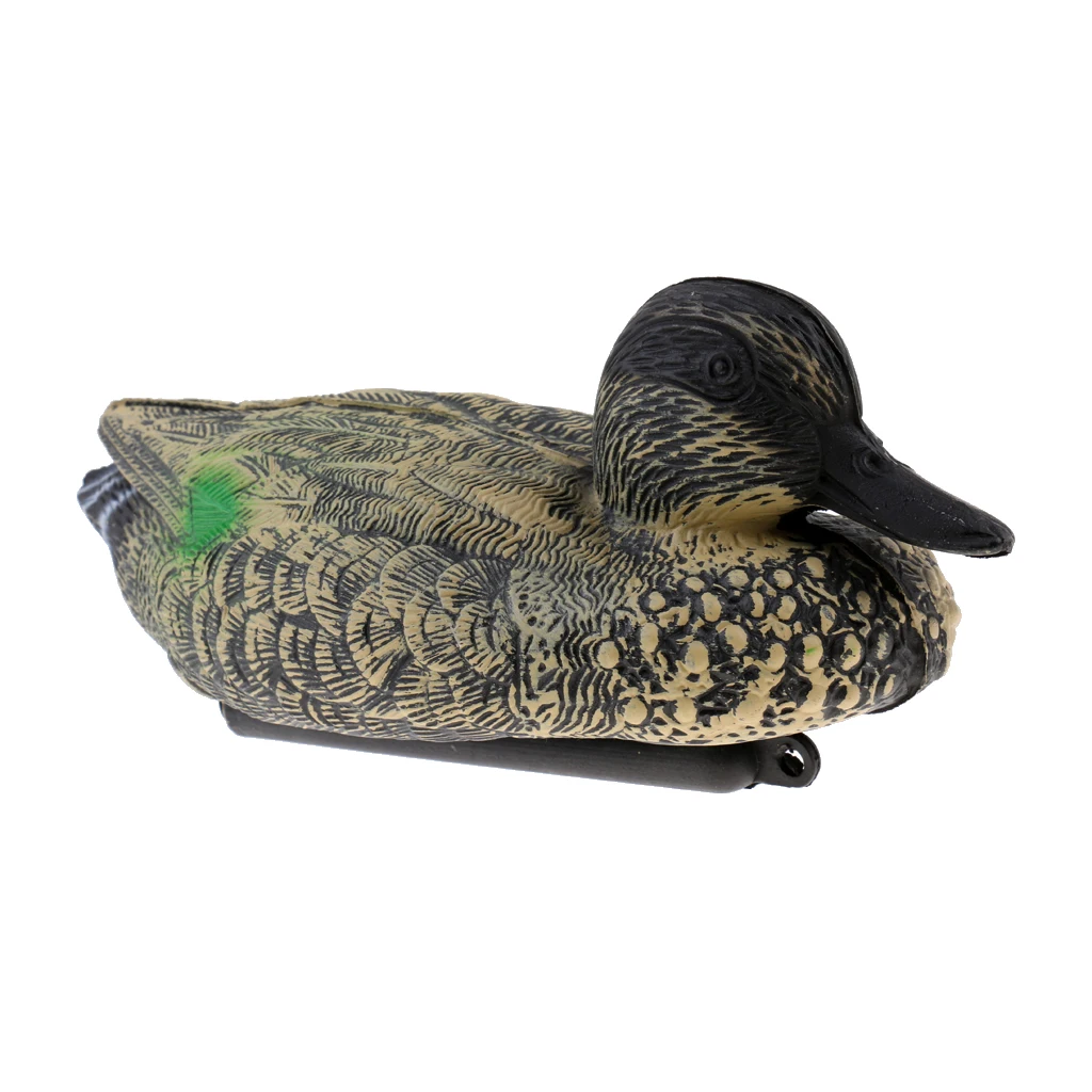 Perfeclan 2pcs Durable Female/Male Duck Decoy Hunting Biat Fishing Tool Garden Decor Duck Decoy Weights 