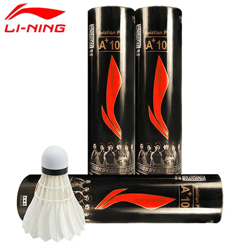 

1Barrel=6PCS Speed 76/77 LI-NING Badminton Shuttlecock A+100/A+300 The World Union International Competition Ball L703OLA