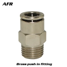 All copper thread through Brass Nickel Plated Pneumatic AIR push in quick connector fittings TKC-PC6-M5 PC6-01 PC6-02 PC6-03 All copper thread through Brass Nickel Plated Pneumatic AIR push in quick connector fittings TKC-PC6-M5 PC6-01 PC6-02 PC6-03