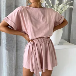 2019 New Arrival Womens Cotton Casual Solid Color Jumpsuit Shorts Fashion Lace Up Loose Playsuit Ladies rompers womens jumpsuit 2019 New Arrival Womens Cotton Casual Solid Color Jumpsuit Shorts Fashion Lace Up Loose Playsuit Ladies rompers womens jumpsuit
