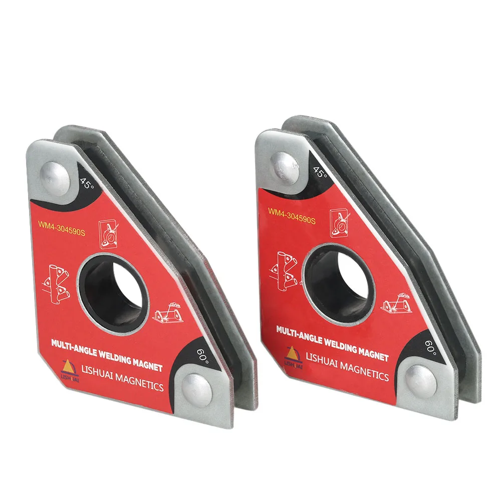 

2pcs Multi-angle Mini Welding Magnets Neodymium Clamp Holder Never Degaussing Lifting Welding Positioner 30 60 45 90 degrees