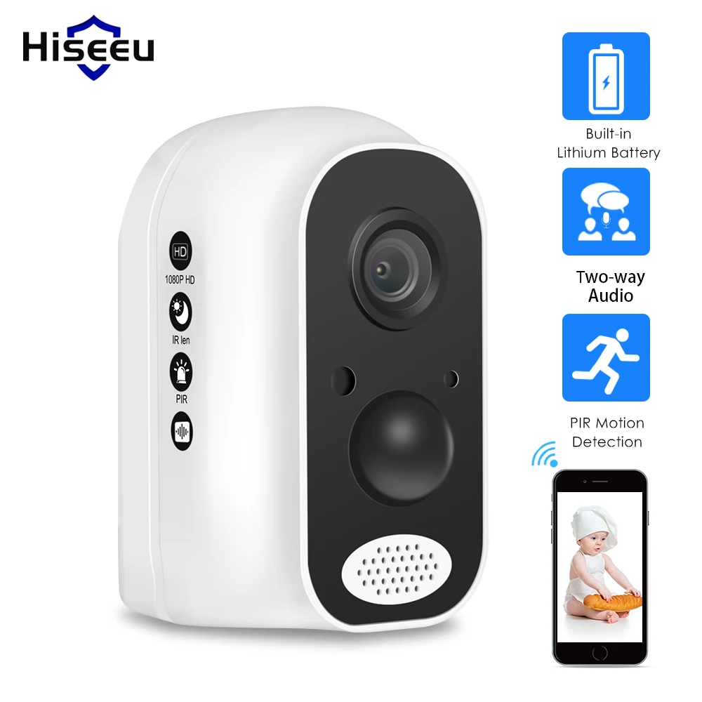 Buy Hiseeu wifi Battery security IP Camera 1080P