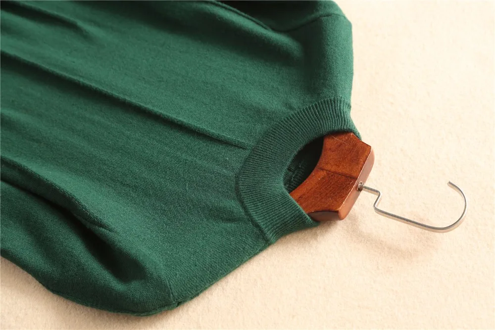 Hot Sale Women Dress Cashmere Blend Knitting Dresses Winter Warm Oneck Woman Knitwear Longer Woolen Woman's Gown Girls Clothing