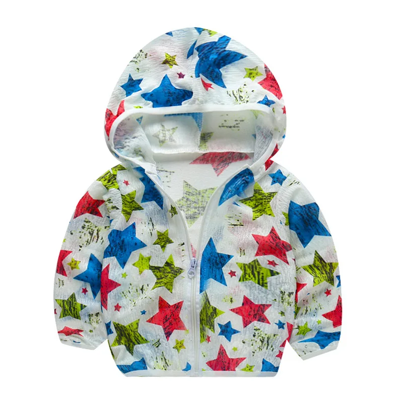 

Girls'Sunscreen Clothes 2019 New Korean Summer Children's Sunscreen Clothes in Children's Breathable Thin Coat T-shirt